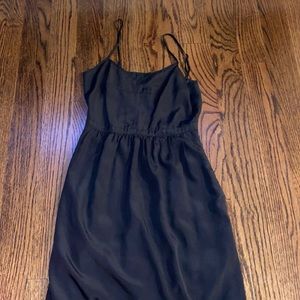 Thin strap black dress